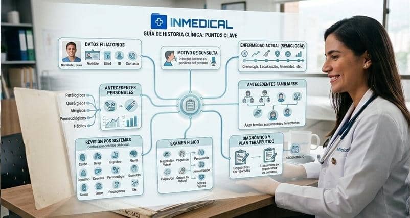 Historia Clínica paso a paso Estructura Especialidades Gestión Medica - inMedical