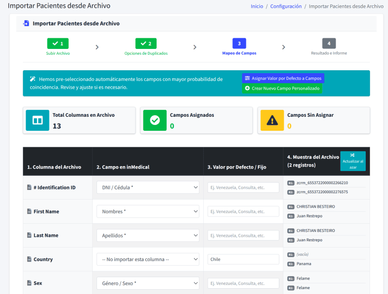 Importar historia medica de pacientes en software medico online 3 - inMedical